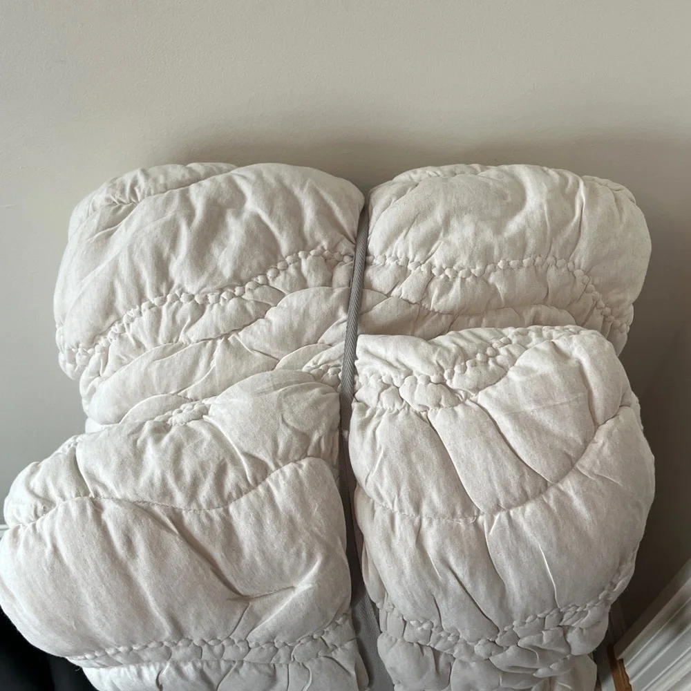 Anthropologie Brooke Heathered Jersey Cotton Quilt NWT